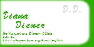diana diener business card